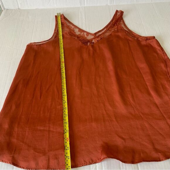 Maurices Satin Camisole Lace Trim Tank Top Sz XXL Coquette - Picture 4 of 6